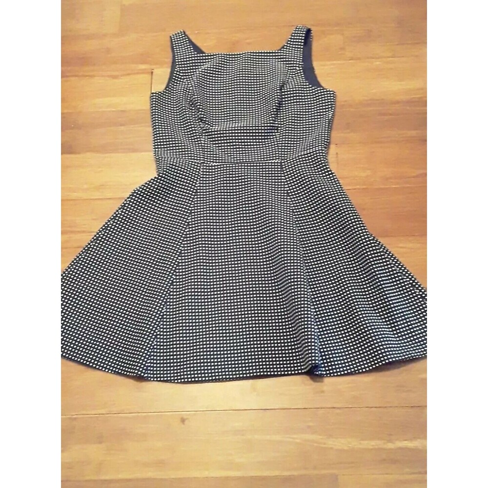 Lauren Ralph Lauren Navy Polka Dot Dress, Size 14,  Classic